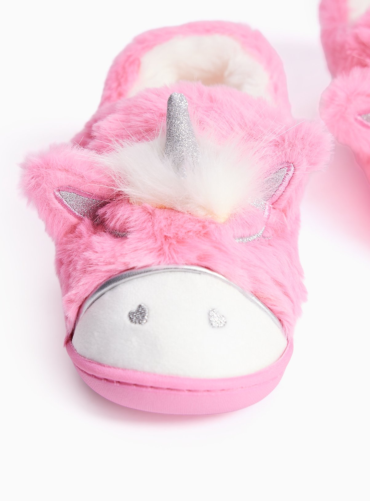 Pink Unicorn Full Cupsole Slippers 6-7 Infant - Image 4 thumbnail